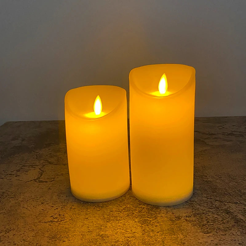 Vela LED Sem Chama – Velas Decorativas Elétricas com Brilho Quente para Casa, Decoração de Natal, Ramadã, Eid e Festas de Natal