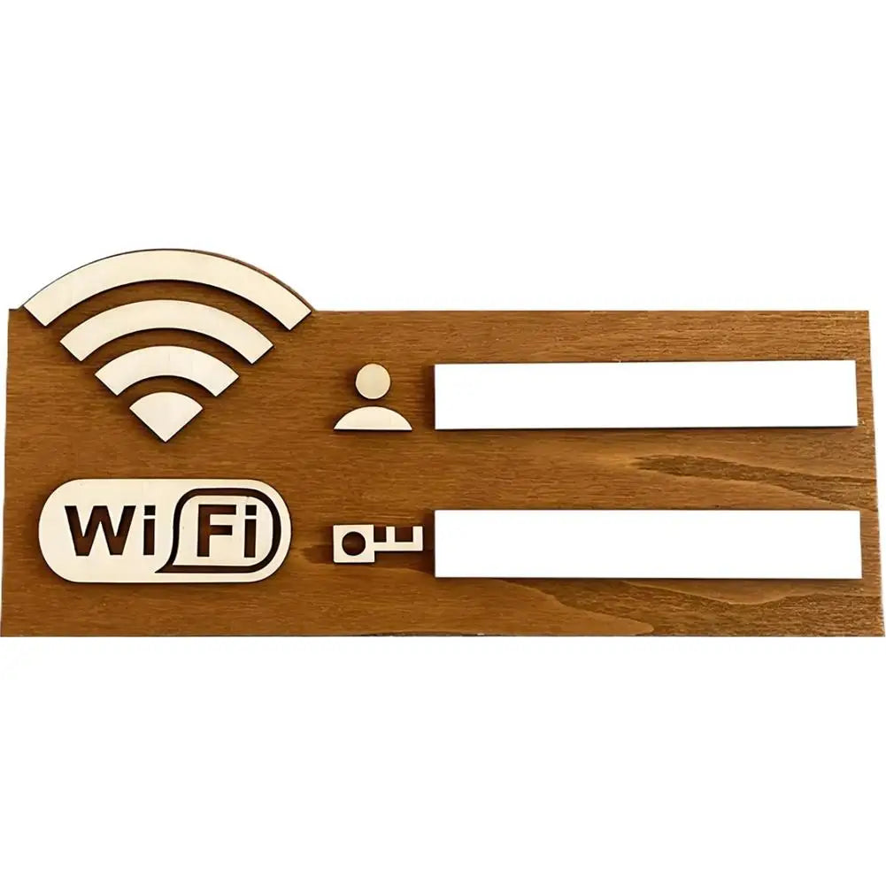 Quadro de Wifi Usuário e Senha Minimalista