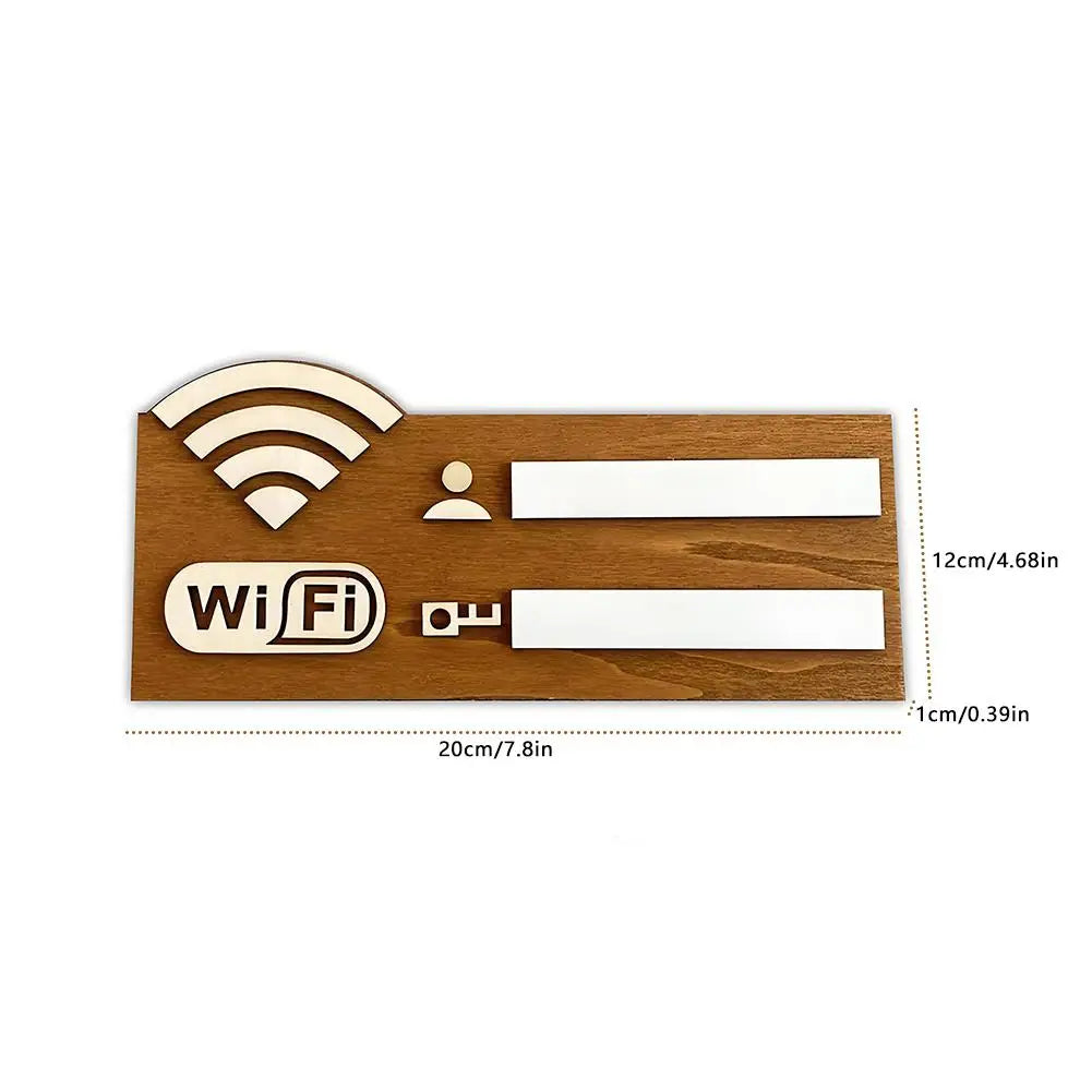 Quadro de Wifi Usuário e Senha Minimalista