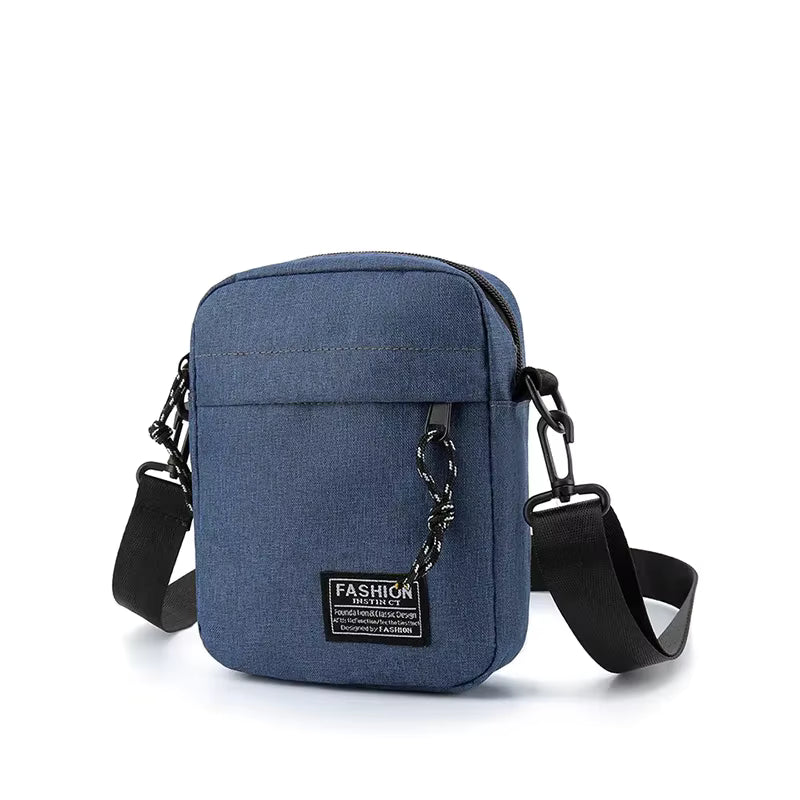 Bolsa feminina pequena, bolsa quadrada, tiracolo diagonal em tecido Oxford, bolsa masculina tipo satchel, bolsa de moda, bolsa de mão casual, bolsas e bagagens.