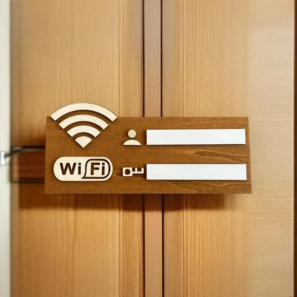 Quadro de Wifi Usuário e Senha Minimalista
