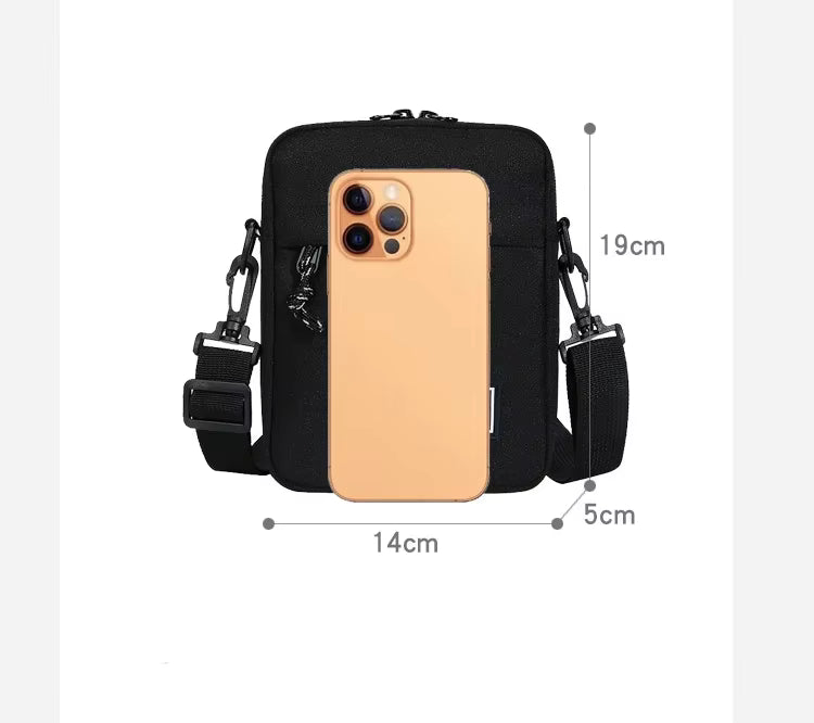 Bolsa feminina pequena, bolsa quadrada, tiracolo diagonal em tecido Oxford, bolsa masculina tipo satchel, bolsa de moda, bolsa de mão casual, bolsas e bagagens.