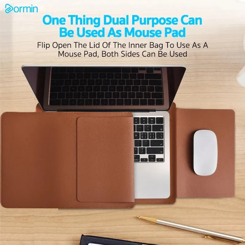 Bolsa capa Dormin para laptop – compatível com Apple MacBook Air/Pro 13 M1 M2 2020, capa para notebook ASUS 11, 12, 13.3, 14, 15, 15.6 e 16 polegadas.