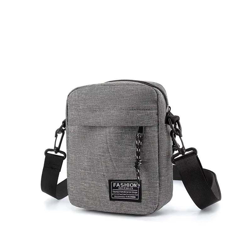 Bolsa feminina pequena, bolsa quadrada, tiracolo diagonal em tecido Oxford, bolsa masculina tipo satchel, bolsa de moda, bolsa de mão casual, bolsas e bagagens.