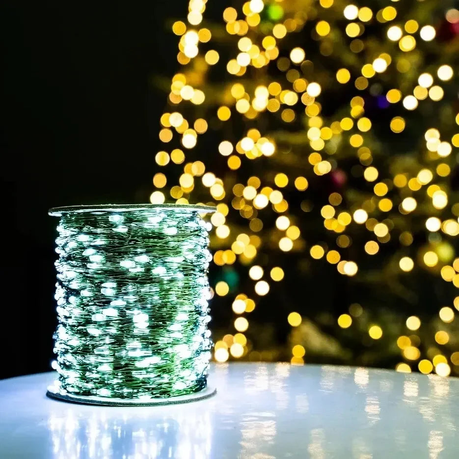 Cortina de Luzes LED 100m – Fio Verde | Decoração Natalina e Festas