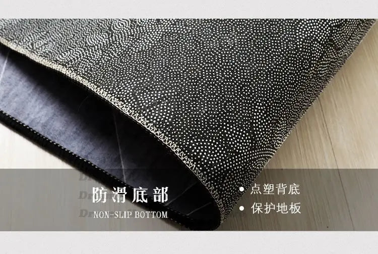 Tapete retangular moderno para quarto ou escritório, com estampa geométrica. Decoração para dormitório, antiderrapante, ideal para sala de estar. Carpete impresso de luxo para áreas internas