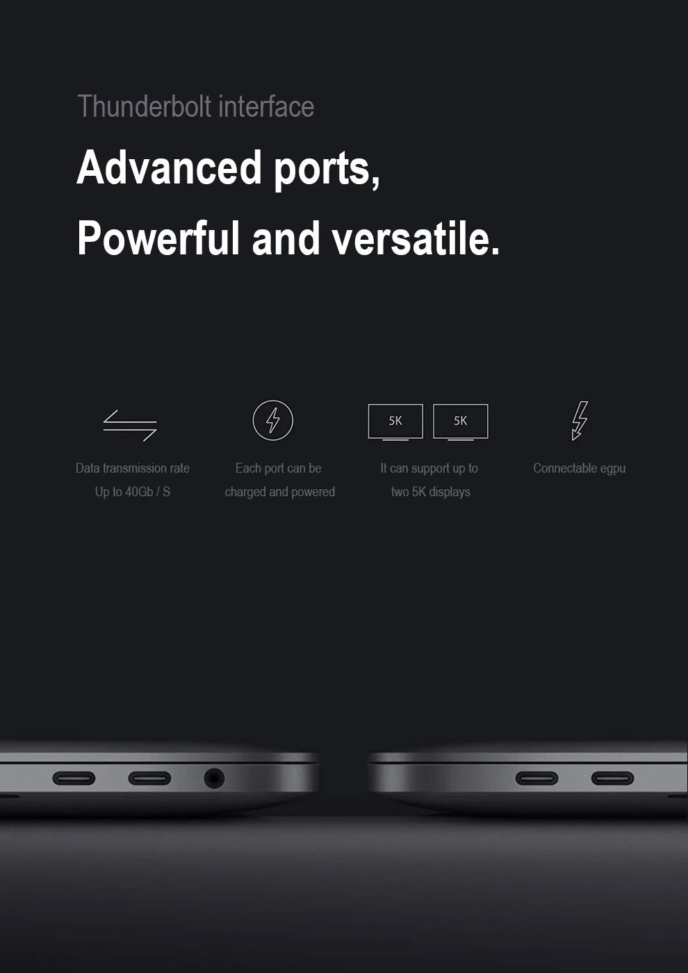 MacBook Pro 2016 i7 16 GB de RAM 15,4 polegadas 256 GB/512 GB SSD Touch Bar Touch ID Original e Autêntico Laptop MacBook Pro i7 com Wi-Fi + Bluetooth