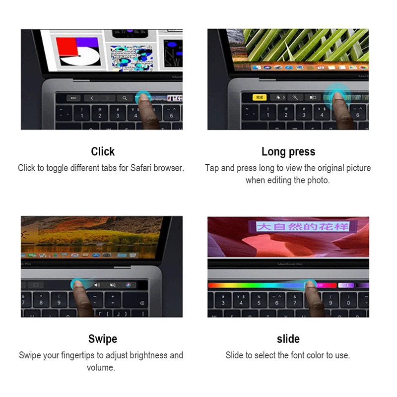 MacBook Pro 2016 i7 16 GB de RAM 15,4 polegadas 256 GB/512 GB SSD Touch Bar Touch ID Original e Autêntico Laptop MacBook Pro i7 com Wi-Fi + Bluetooth
