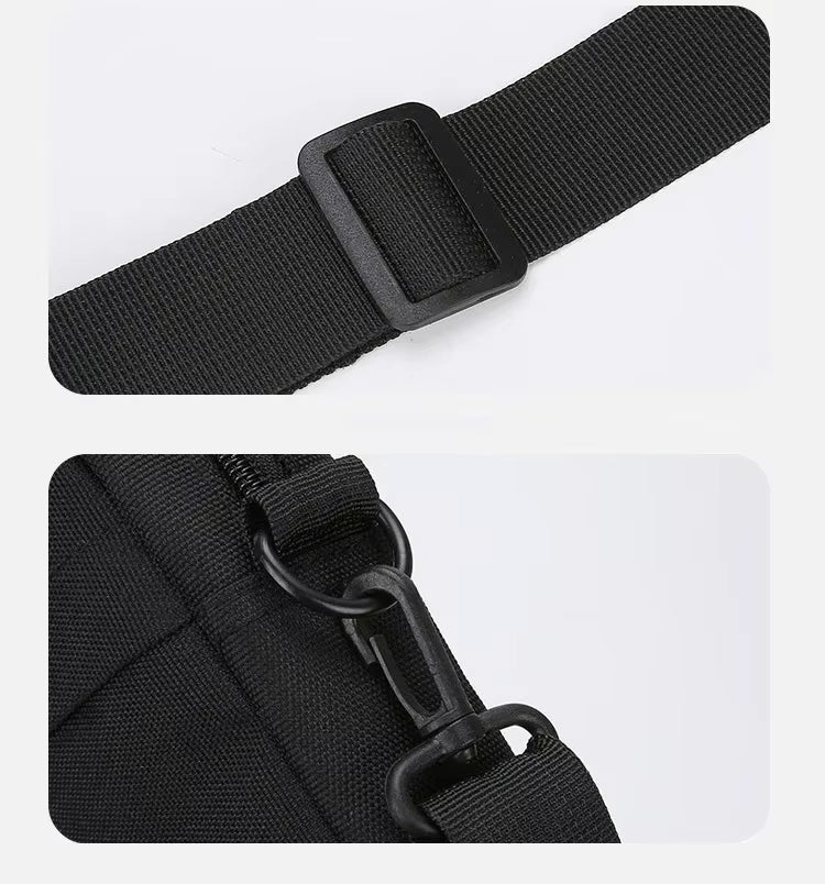 Bolsa feminina pequena, bolsa quadrada, tiracolo diagonal em tecido Oxford, bolsa masculina tipo satchel, bolsa de moda, bolsa de mão casual, bolsas e bagagens.