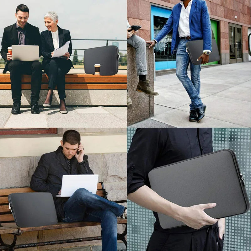 Bolsa para laptop compatível com MacBook Air / Pro / Retina de 11, 12, 13, 14, 15 e 15,6 polegadas — Capa protetora (sleeve case) para notebook ou tablet, compatível também com Xiaomi Air, HP e Dell.