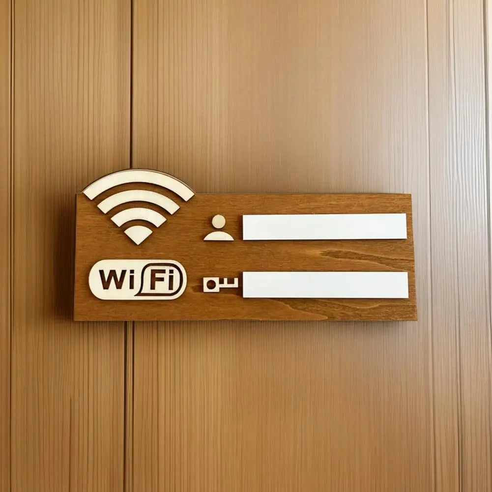 Quadro de Wifi Usuário e Senha Minimalista