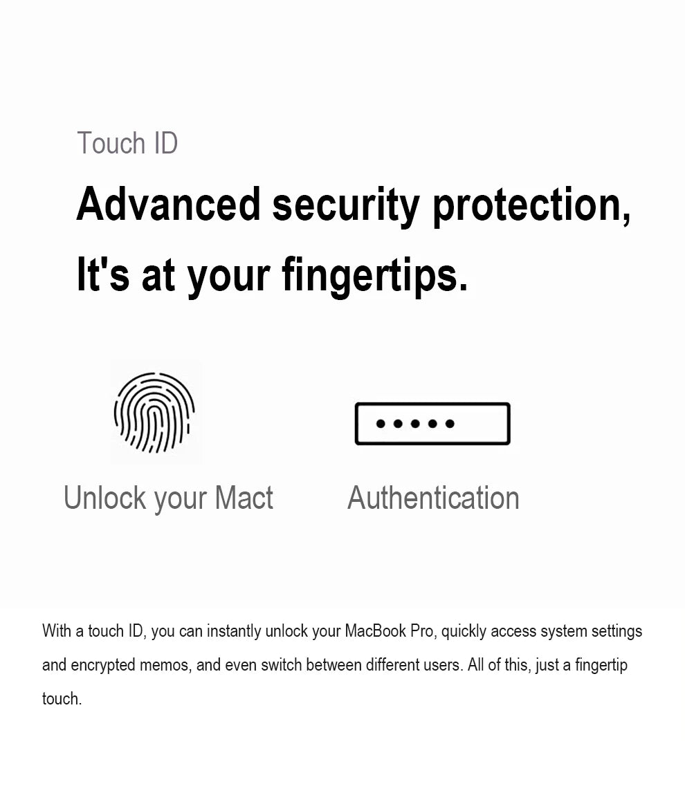 MacBook Pro 2016 i7 16 GB de RAM 15,4 polegadas 256 GB/512 GB SSD Touch Bar Touch ID Original e Autêntico Laptop MacBook Pro i7 com Wi-Fi + Bluetooth